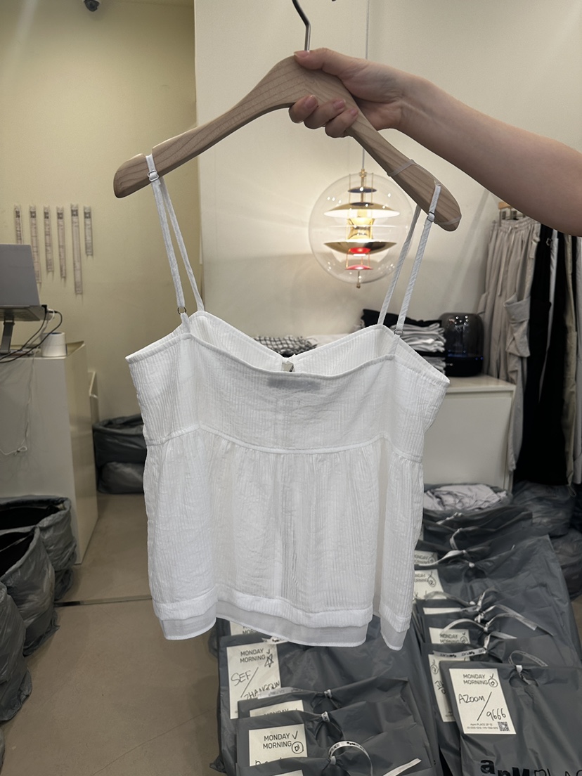 MONDAYMORING東大門㊣實拍女裝新品時尚25春夏熱賣吊帶背心MONDAYMORING吊帶/背心