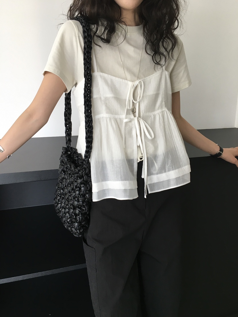 MONDAYMORING東大門㊣實拍女裝新品時尚25春夏熱賣吊帶背心MONDAYMORING吊帶/背心