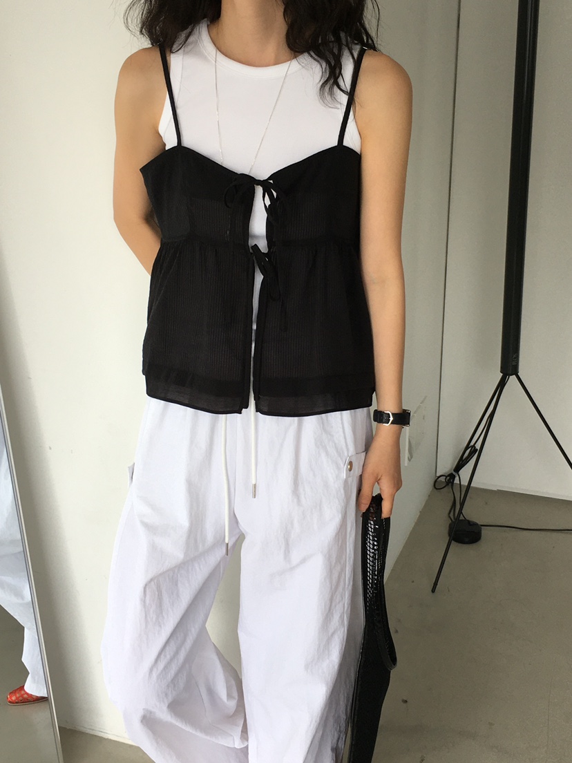 MONDAYMORING東大門㊣實拍女裝新品時尚25春夏熱賣吊帶背心MONDAYMORING吊帶/背心