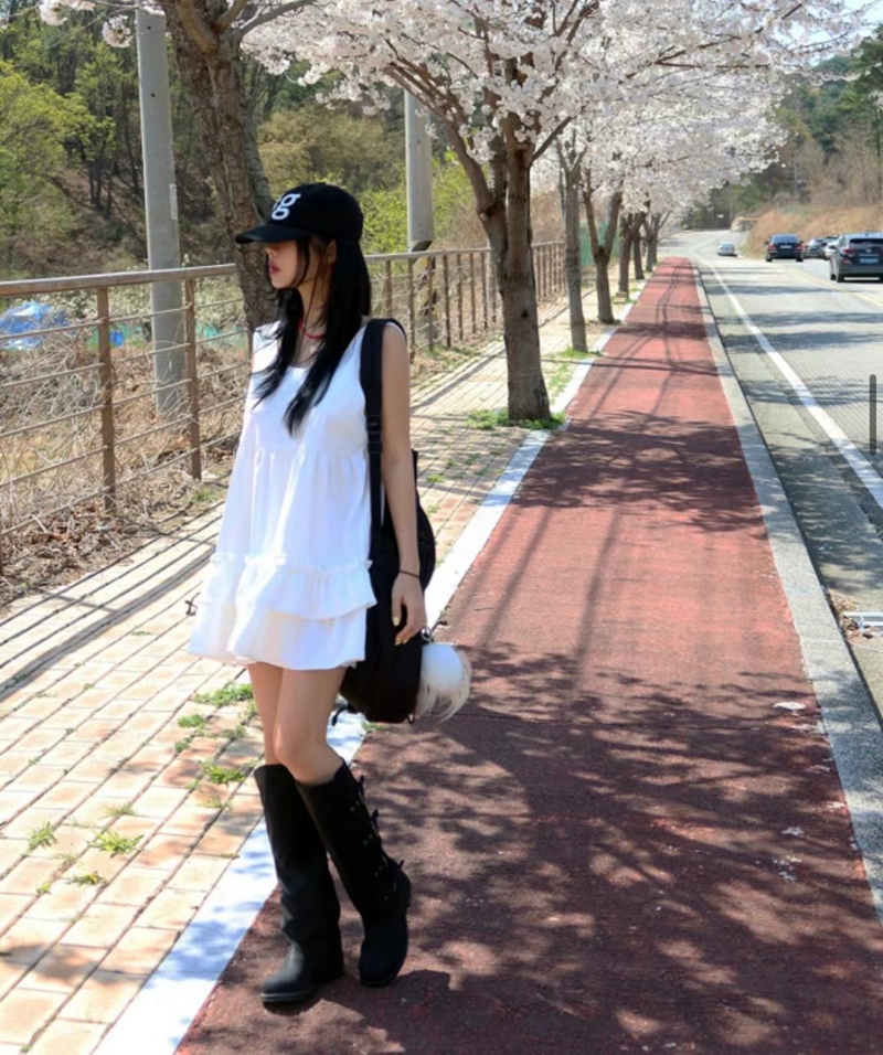 OPENSTANCE東大門㊣代購女士新款25春夏時尚休閑推薦連衣裙OPENSTANCE連衣裙
