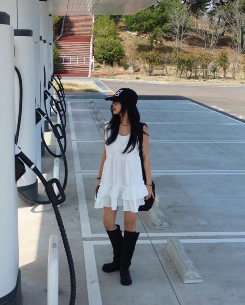 OPENSTANCE東大門㊣代購女士新款25春夏時尚休閑推薦連衣裙OPENSTANCE連衣裙