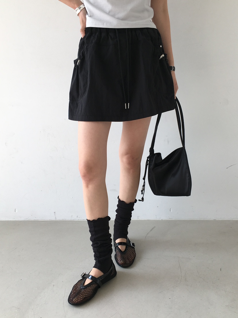 MONDAYMORING東大門㊣直郵女士新品人氣時尚25春夏短裙羅紋MONDAYMORING短裙