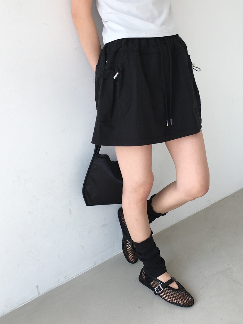 MONDAYMORING東大門㊣直郵女士新品人氣時尚25春夏短裙羅紋MONDAYMORING短裙