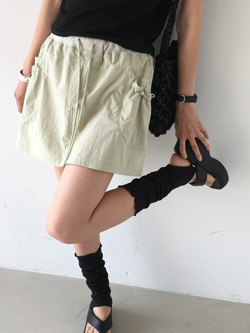 MONDAYMORING東大門㊣直郵女士新品人氣時尚25春夏短裙羅紋MONDAYMORING短裙
