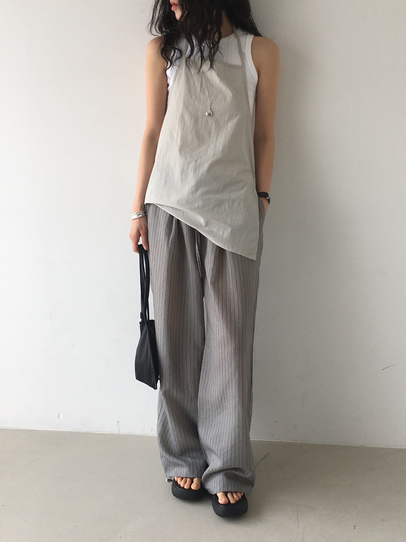 MONDAYMORING東大門㊣直郵女裝新款熱賣時尚推薦休閑褲條紋MONDAYMORING休閑褲