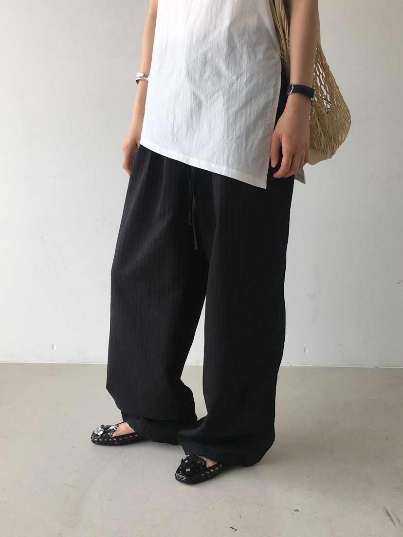 MONDAYMORING東大門㊣直郵女裝新款熱賣時尚推薦休閑褲條紋MONDAYMORING休閑褲
