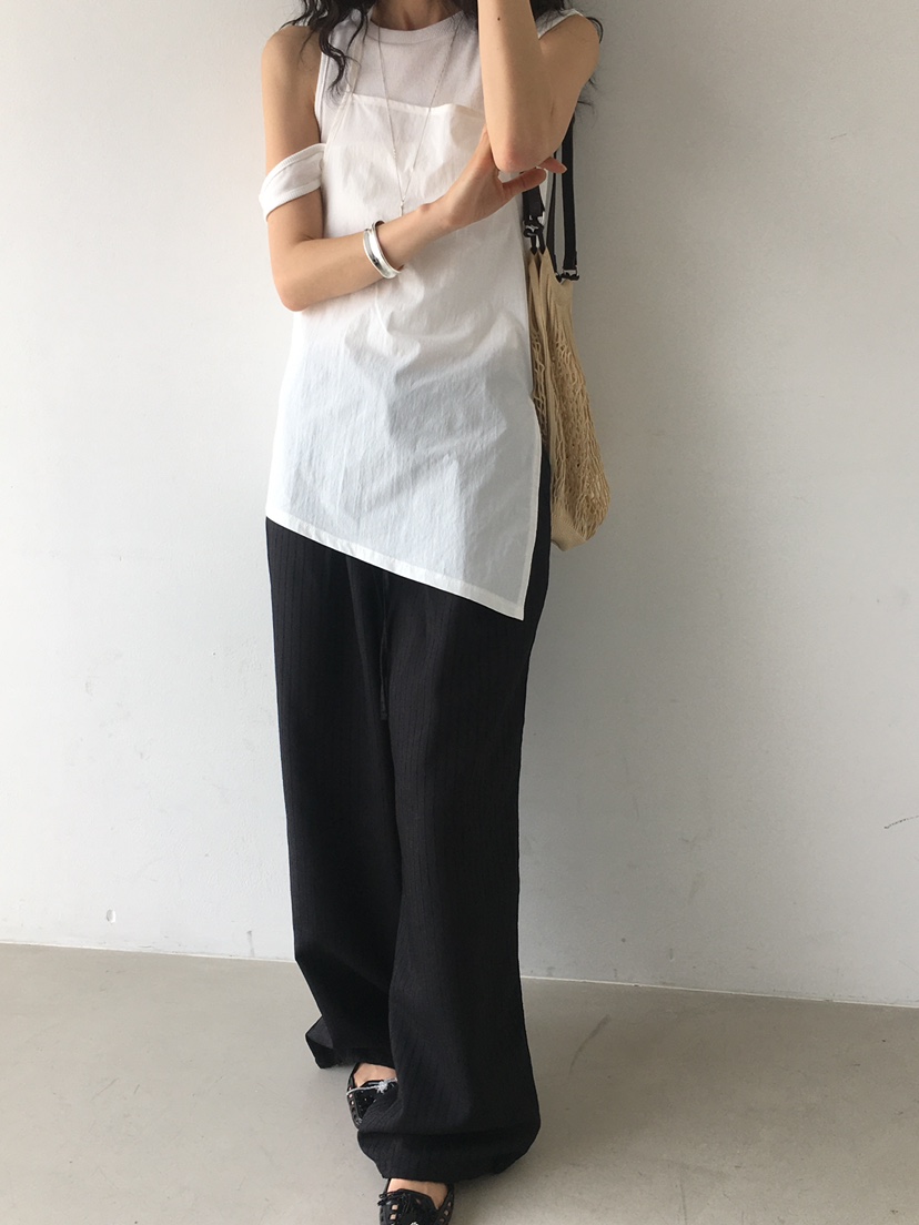MONDAYMORING東大門㊣直郵女裝新款熱賣時尚推薦休閑褲條紋MONDAYMORING休閑褲