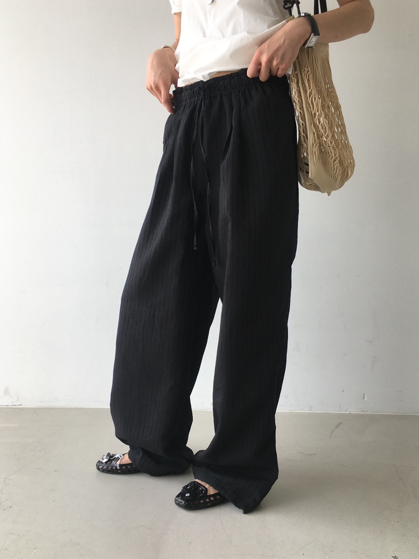MONDAYMORING東大門㊣直郵女裝新款熱賣時尚推薦休閑褲條紋MONDAYMORING休閑褲