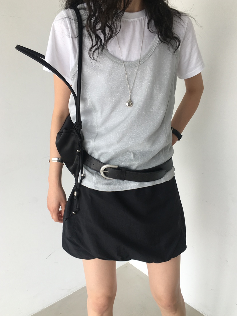 MONDAYMORING韓國直郵㊣女裝新款時尚休閑推薦職業吊帶背心MONDAYMORING吊帶/背心