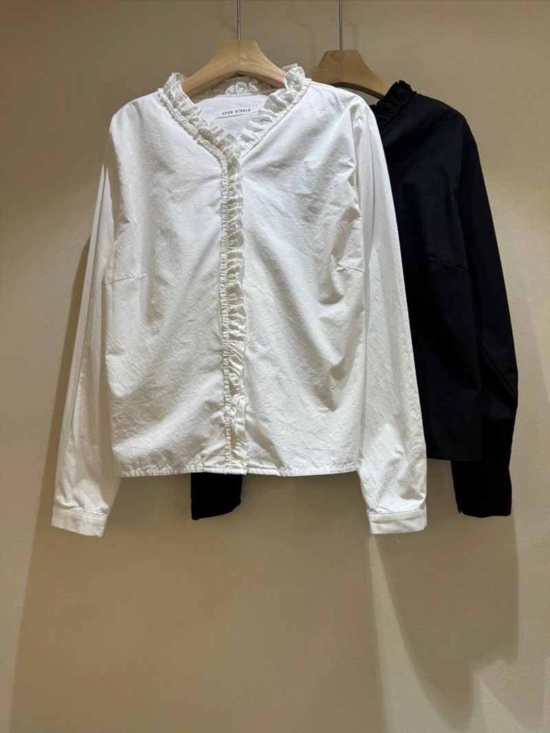 OPENSTANCE東大門㊣代購女裝新品休閑25春夏真品襯衫蕾絲衫OPENSTANCE襯衫/蕾絲衫