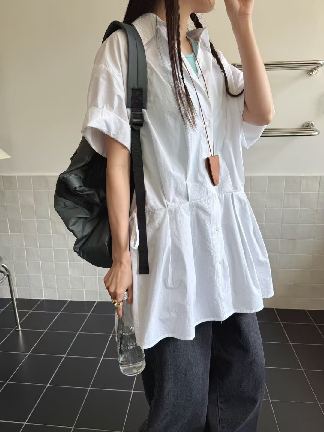 STANDING韓國代購㊣女裝新款熱賣推薦真品人氣休閑時尚連衣裙STANDING連衣裙圖色2