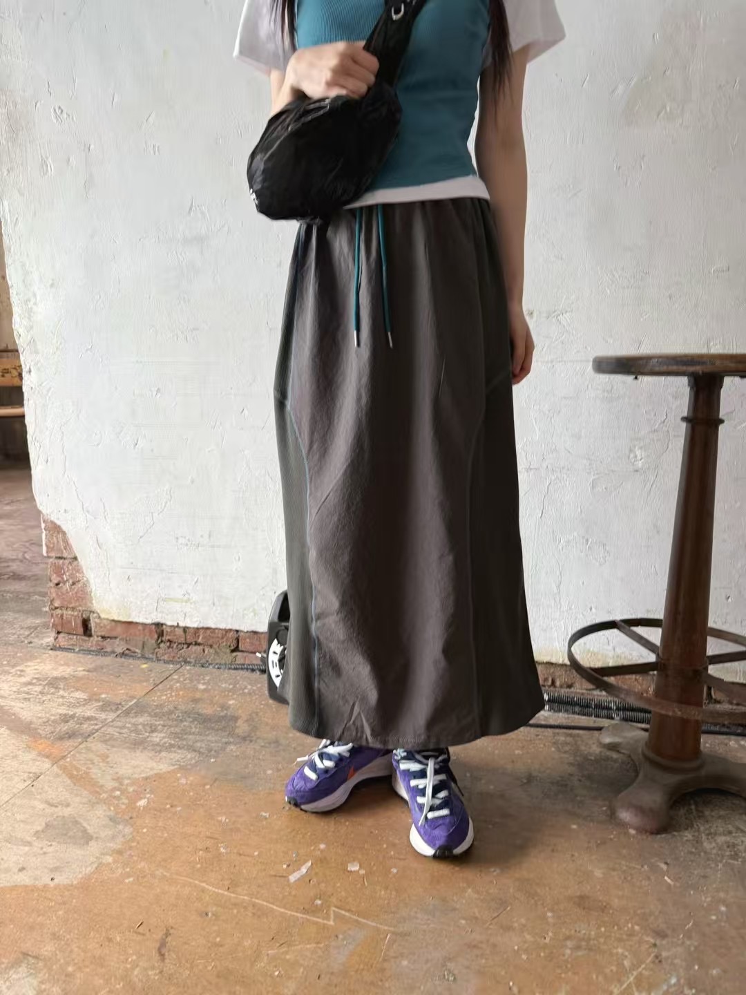 STANDING韓國代購㊣女士新品推薦真品人氣25春夏職業時尚長裙STANDING長裙