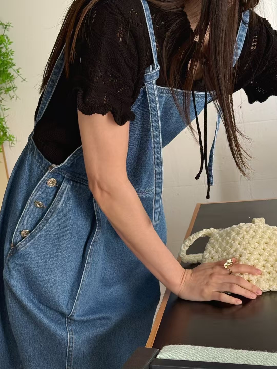 STANDING東大門㊣實拍女裝新款真品25春夏職業連衣裙不含內搭STANDING連衣裙
