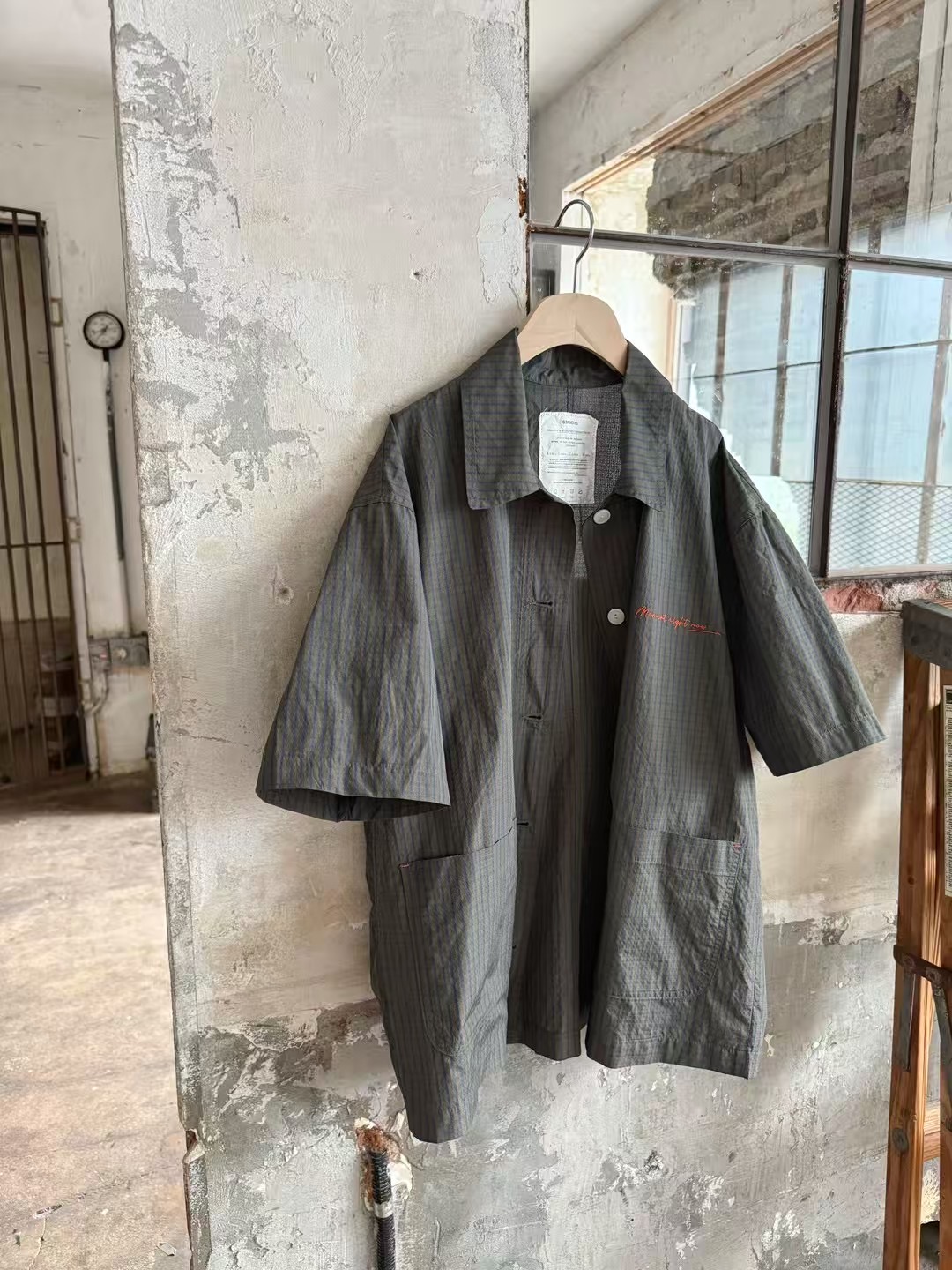 STANDING韓國代購㊣女士新品25春夏真品熱賣襯衫蕾絲衫格紋STANDING襯衫/蕾絲衫