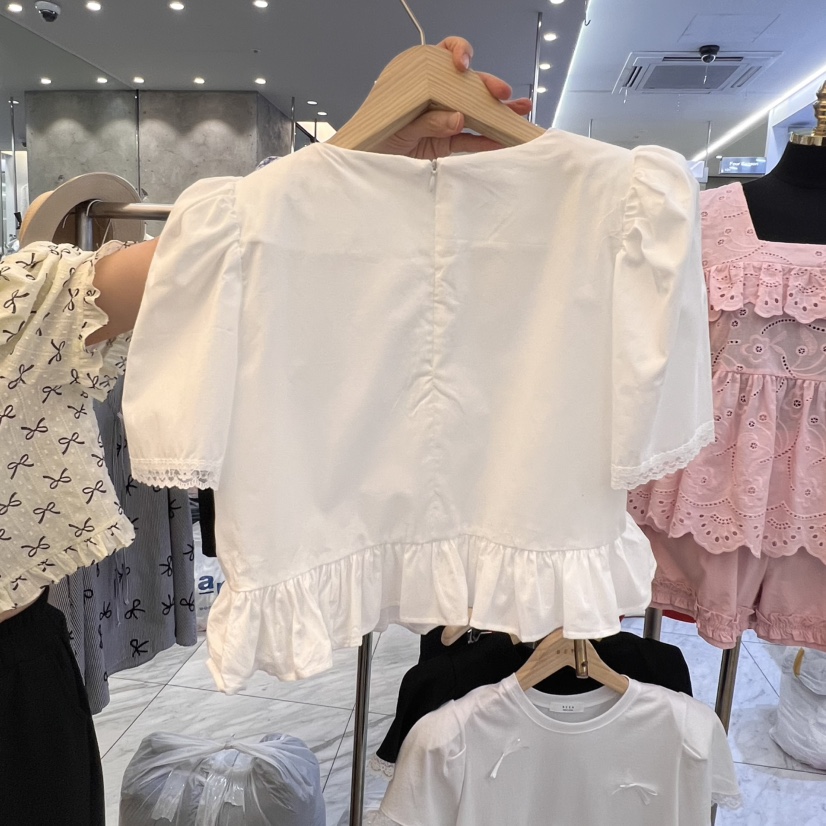 BEEN-A韓國代購㊣女裝新品職業25春夏休閑人氣推薦襯衫蕾絲衫BEEN-A襯衫/蕾絲衫