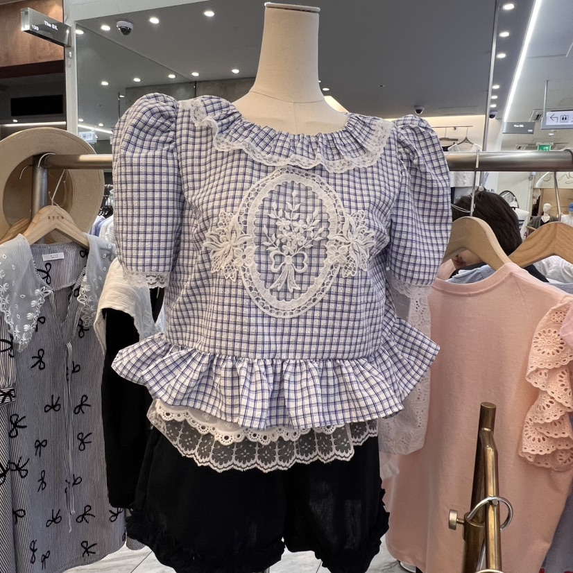 BEEN-A韓國代購㊣女裝新品職業25春夏休閑人氣推薦襯衫蕾絲衫BEEN-A襯衫/蕾絲衫