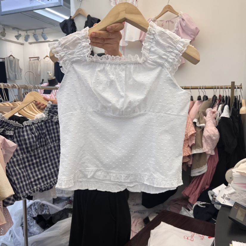 BEEN-A韓國代購㊣女裝新款職業時尚推薦25春夏真品襯衫蕾絲衫BEEN-A襯衫/蕾絲衫