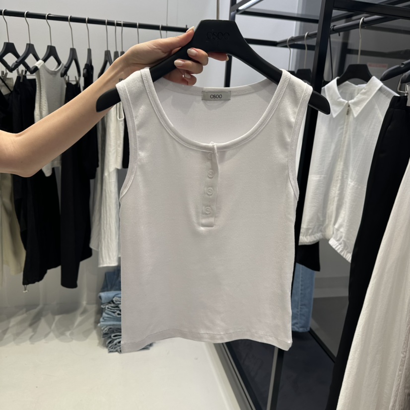 OSOO韓國直郵㊣女士新品25春夏推薦人氣時尚職業休閑吊帶背心OSOO吊帶/背心圖色2