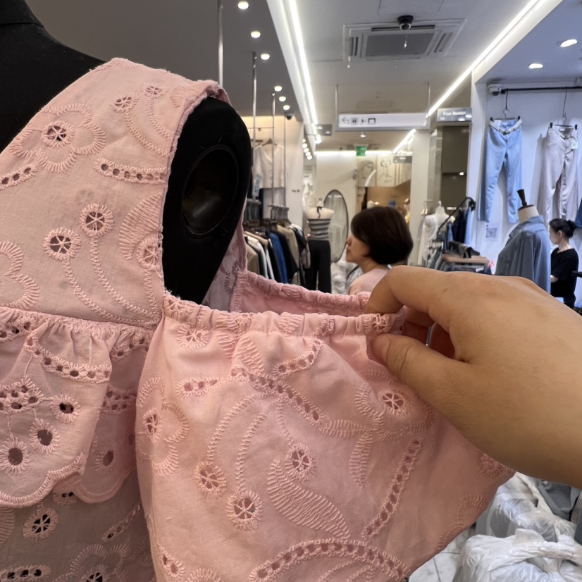 BEEN-A東大門㊣實拍女裝新品時尚25春夏人氣襯衫蕾絲衫刺繡BEEN-A襯衫/蕾絲衫