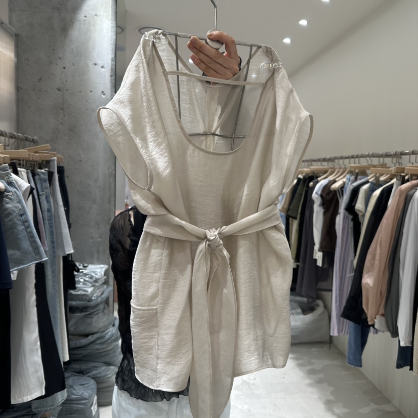 PITA韓國代購㊣女士新品職業休閑熱賣25春夏襯衫蕾絲衫口袋THE VERLIN/piTa襯衫/蕾絲衫