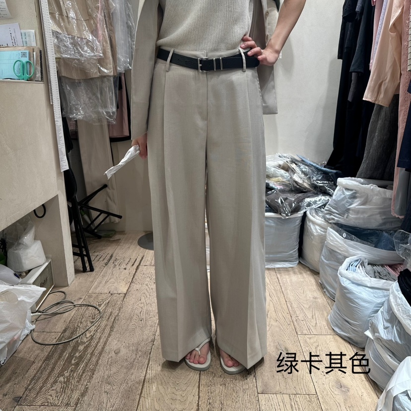 2ND GATE東大門㊣代購女裝新款推薦熱賣休閑休閑褲不含腰帶2ND GATE休閑褲圖色2