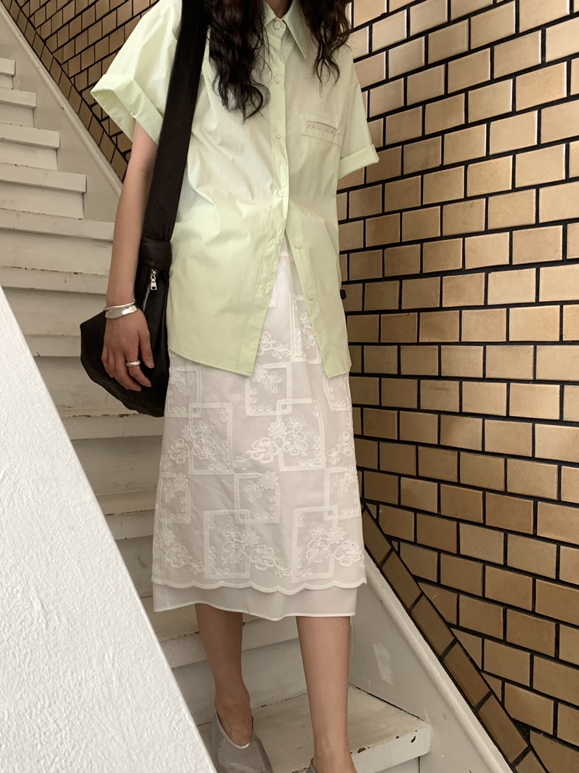 OURS東大門㊣實拍女裝新款熱賣推薦時尚真品25春夏半身裙中短裙OURS半身裙/中短裙