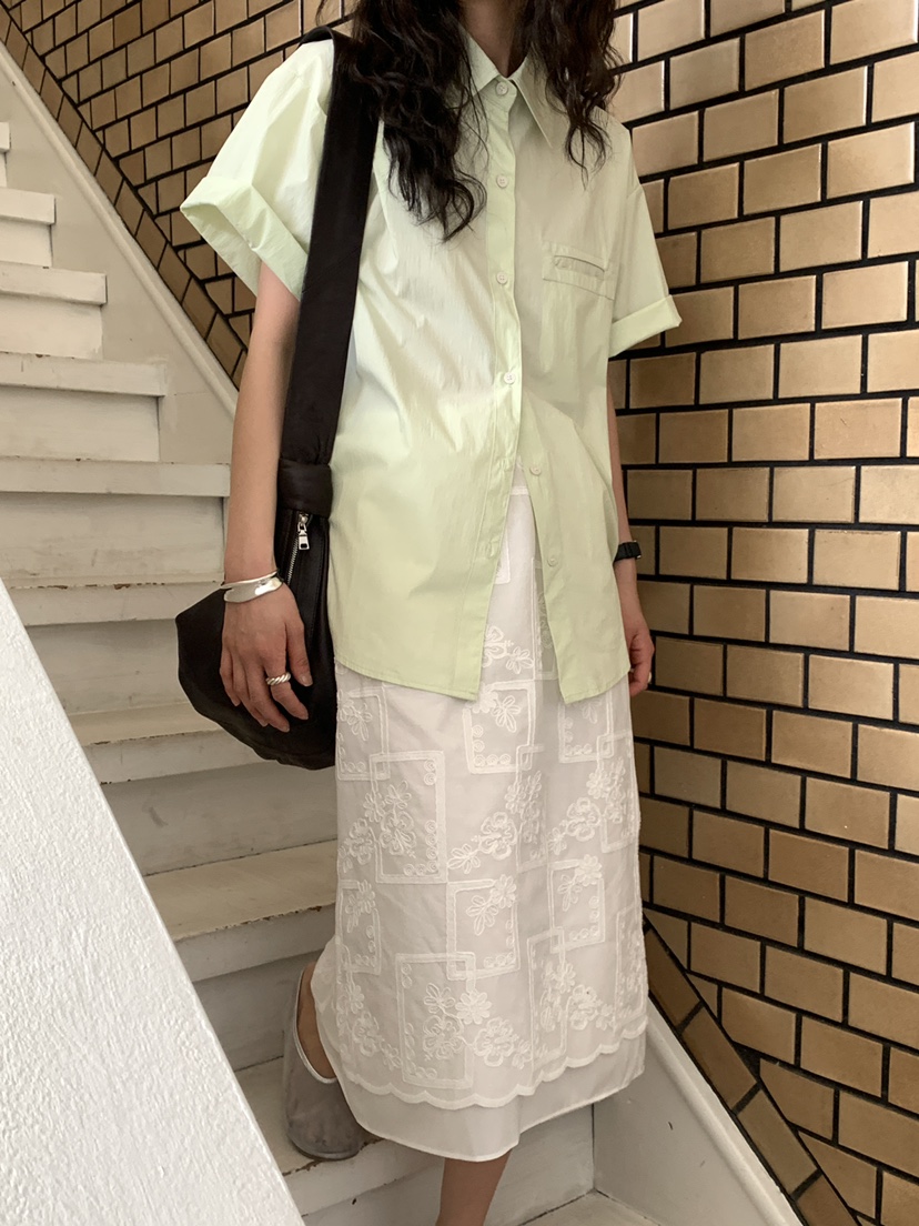 OURS東大門㊣實拍女裝新款熱賣推薦時尚真品25春夏半身裙中短裙OURS半身裙/中短裙