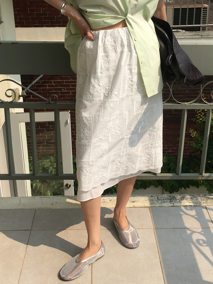 OURS東大門㊣實拍女裝新款熱賣推薦時尚真品25春夏半身裙中短裙OURS半身裙/中短裙