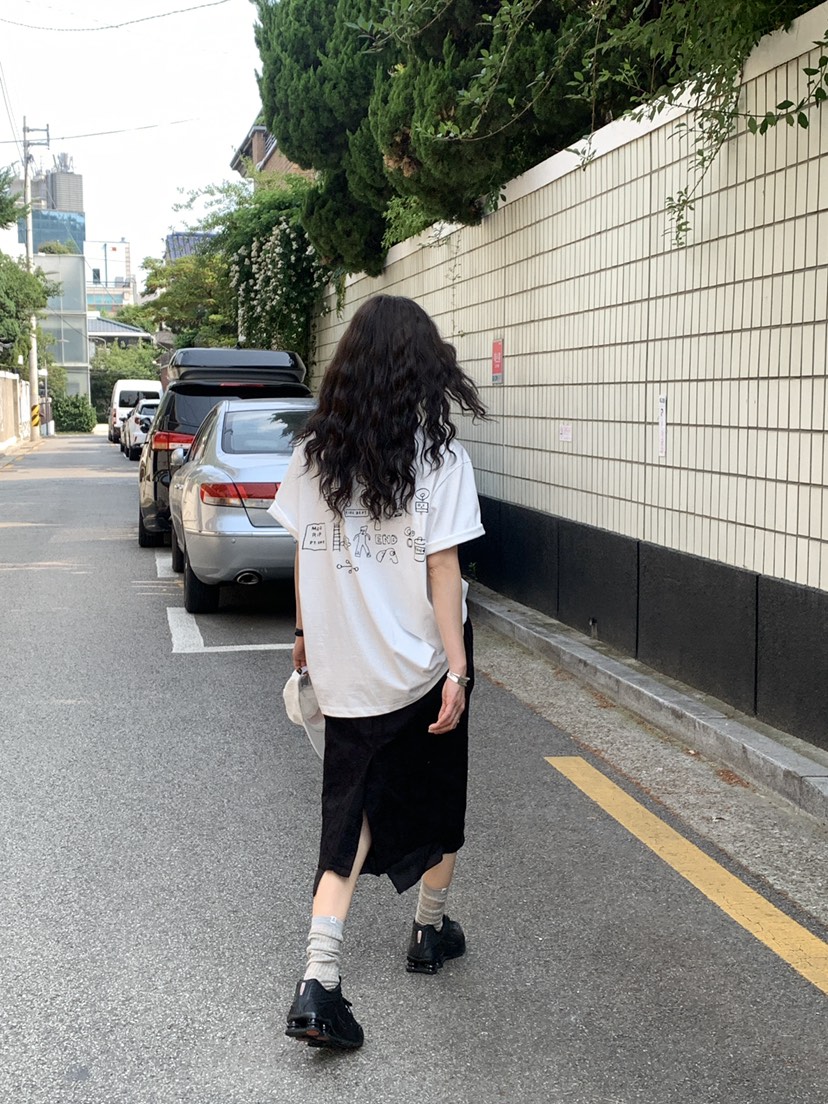 OURS東大門㊣實拍女裝新款熱賣推薦時尚真品25春夏半身裙中短裙OURS半身裙/中短裙