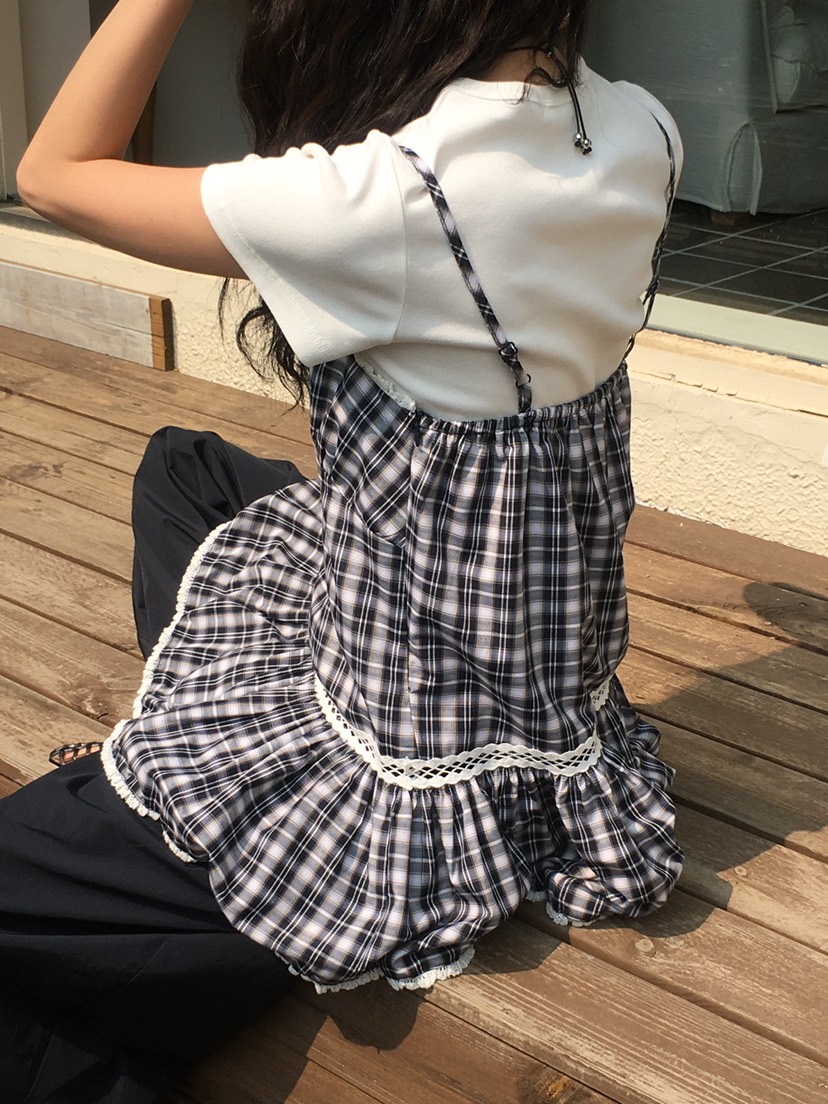 OURS韓國直郵㊣女裝新款時尚職業真品休閑熱賣吊帶背心蕾絲OURS吊帶/背心