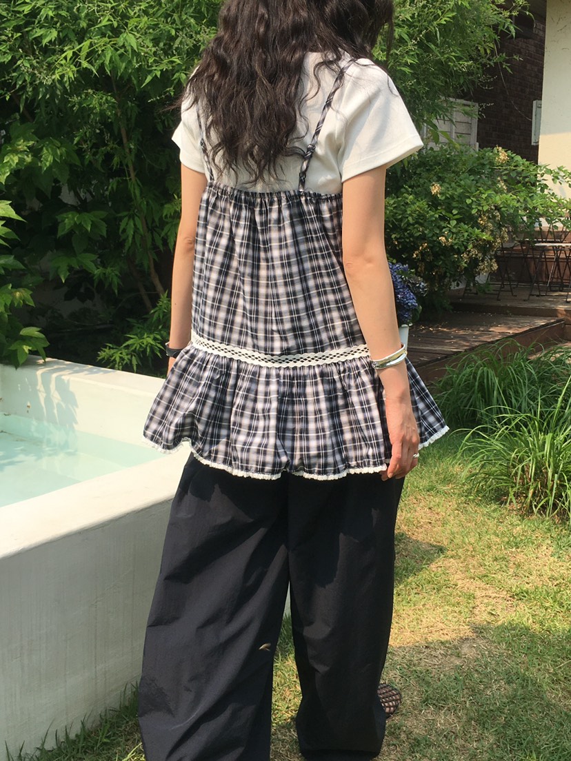 OURS韓國直郵㊣女裝新款時尚職業真品休閑熱賣吊帶背心蕾絲OURS吊帶/背心