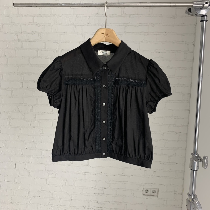 THE ABLE韓國代購㊣女士新品25春夏熱賣時尚推薦襯衫蕾絲衫THE ABLE/TA襯衫/蕾絲衫