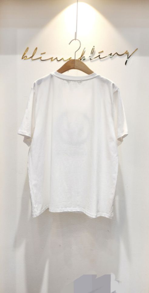 BLING BLING-S東大門㊣實拍女士新品職業25春夏熱賣休閑T恤BLING BLING-ST恤