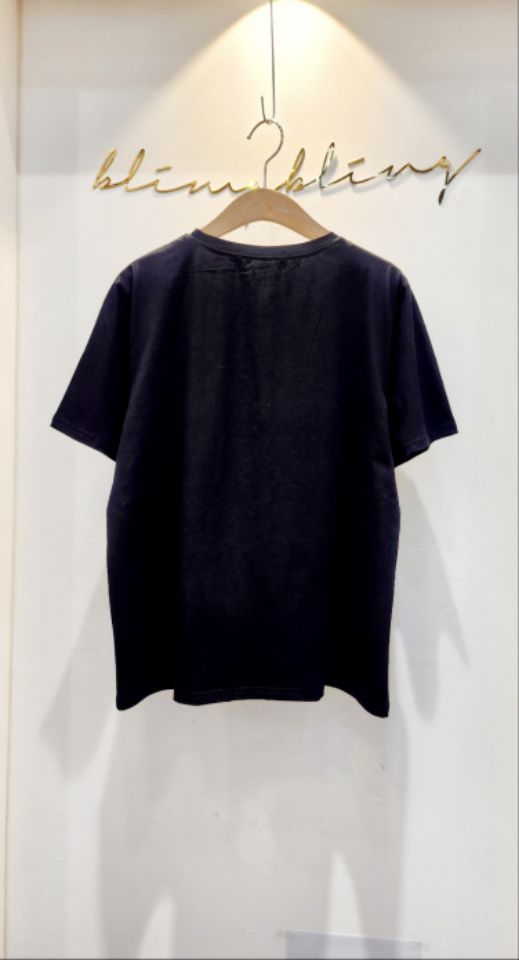 BLING BLING-S東大門㊣實拍女士新品職業25春夏熱賣休閑T恤BLING BLING-ST恤