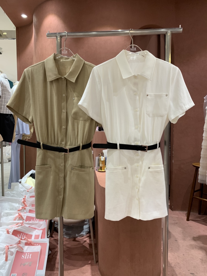 SLIT東大門㊣代購女裝新款真品25春夏人氣熱賣推薦職業連衣裙SLIT連衣裙