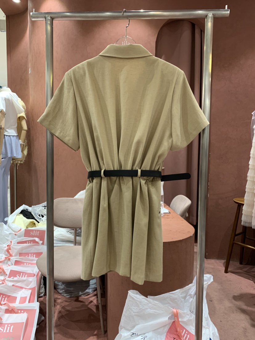 SLIT東大門㊣代購女裝新款真品25春夏人氣熱賣推薦職業連衣裙SLIT連衣裙