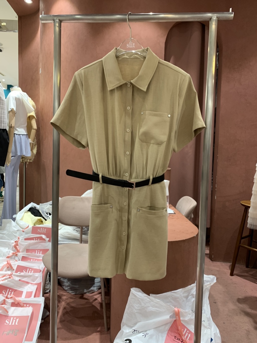 SLIT東大門㊣代購女裝新款真品25春夏人氣熱賣推薦職業連衣裙SLIT連衣裙