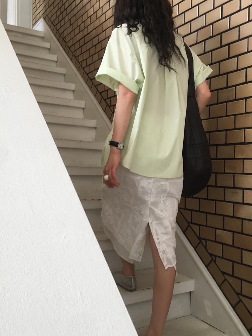 OURS韓國直郵㊣女裝新品休閑推薦真品人氣25春夏襯衫蕾絲衫OURS襯衫/蕾絲衫