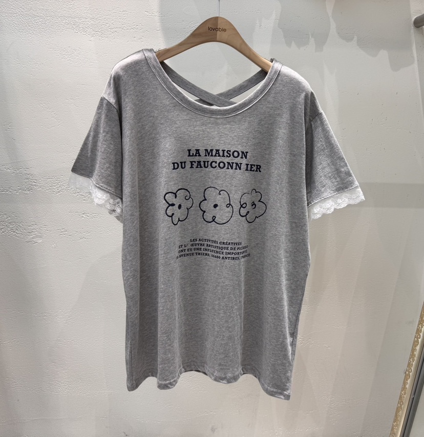 LOVABLE東大門㊣直郵女裝新款時尚真品職業休閑推薦熱賣T恤LOVABLET恤圖色1