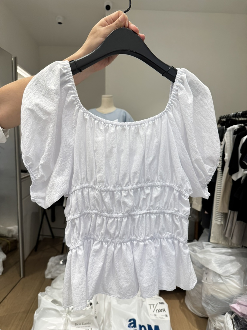 BIEN GARDER韓國代購㊣女士新品時尚真品25春夏襯衫蕾絲衫BIEN GARDER襯衫/蕾絲衫