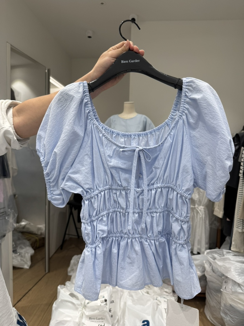 BIEN GARDER韓國代購㊣女士新品時尚真品25春夏襯衫蕾絲衫BIEN GARDER襯衫/蕾絲衫圖色3