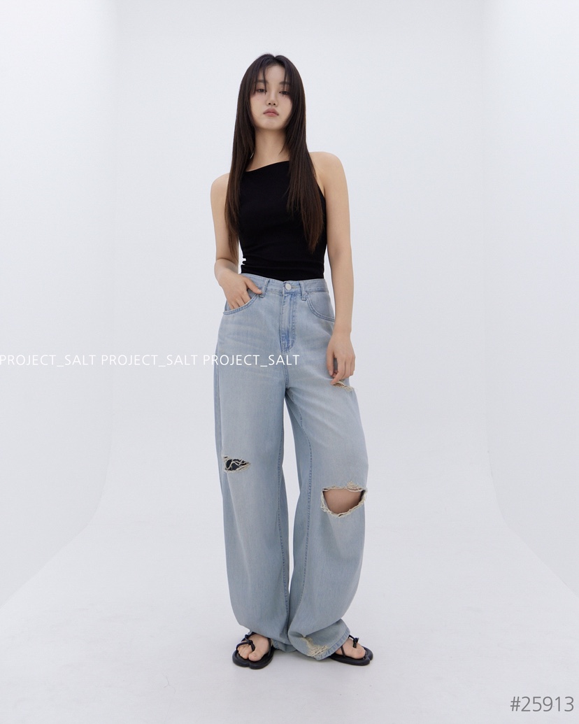 PROJECT SALT韓國代購㊣女裝新品時尚牛仔褲PROJECTSALT牛仔褲