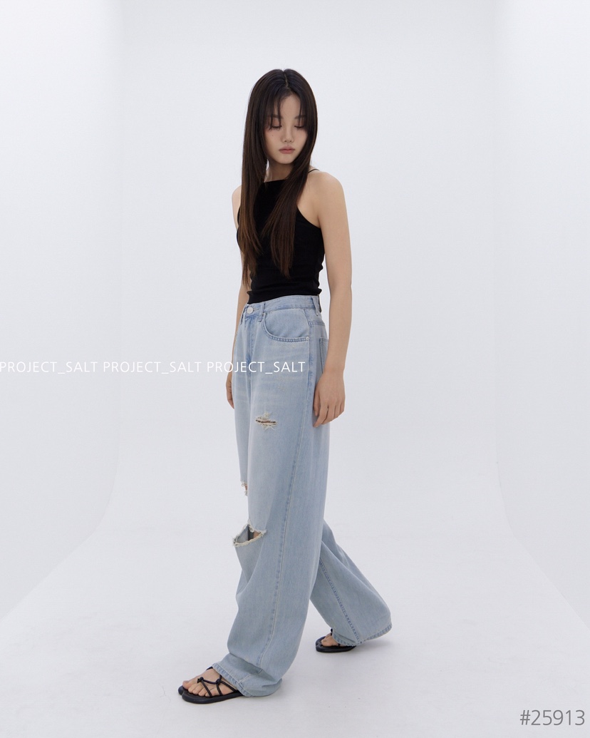PROJECT SALT韓國代購㊣女裝新品時尚牛仔褲PROJECTSALT牛仔褲