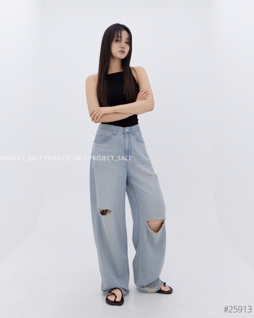 PROJECT SALT韓國代購㊣女裝新品時尚牛仔褲PROJECTSALT牛仔褲