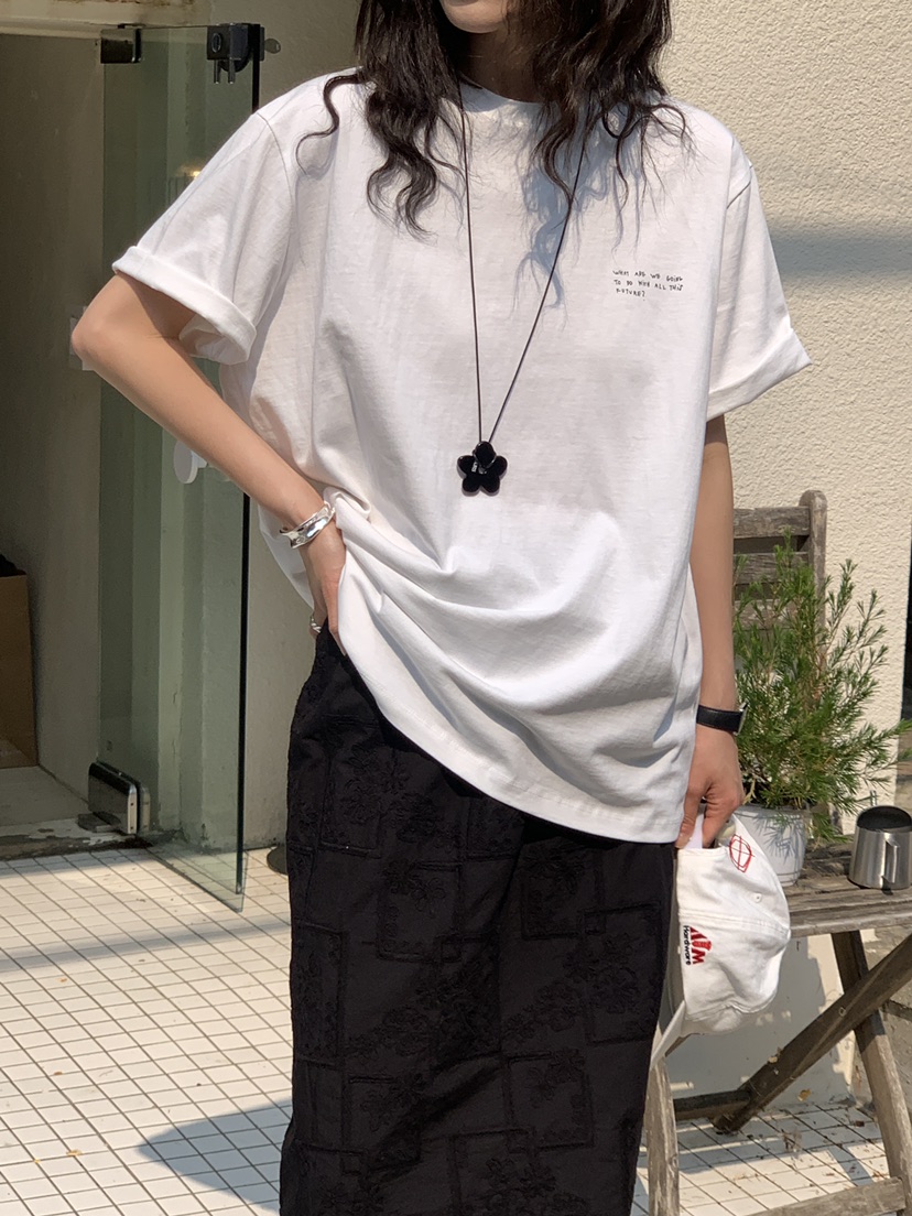 OURS東大門㊣代購女裝新款人氣熱賣25春夏時尚職業推薦休閑T恤OURST恤