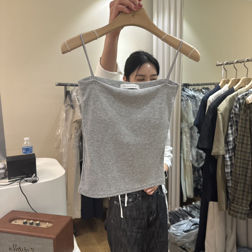 MUSHROOM-A東大門㊣代購女士新品休閑25春夏熱賣職業吊帶背心MUSHROOM吊帶/背心圖色4