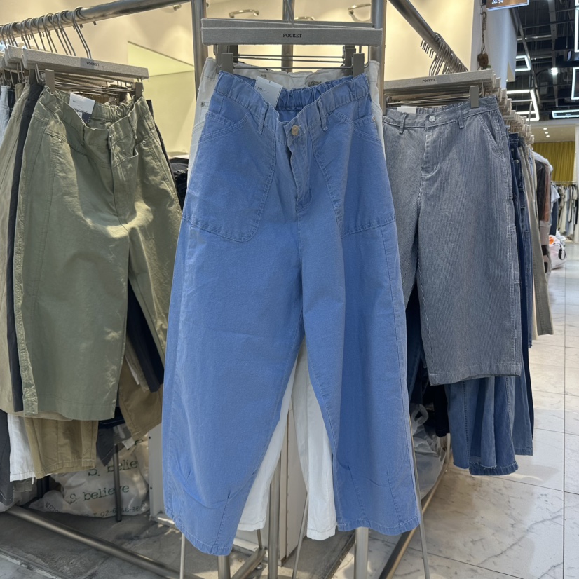 POCKET-Q東大門㊣實拍女士新品25春夏時尚職業熱賣人氣休閑褲POCKET-Q休閑褲