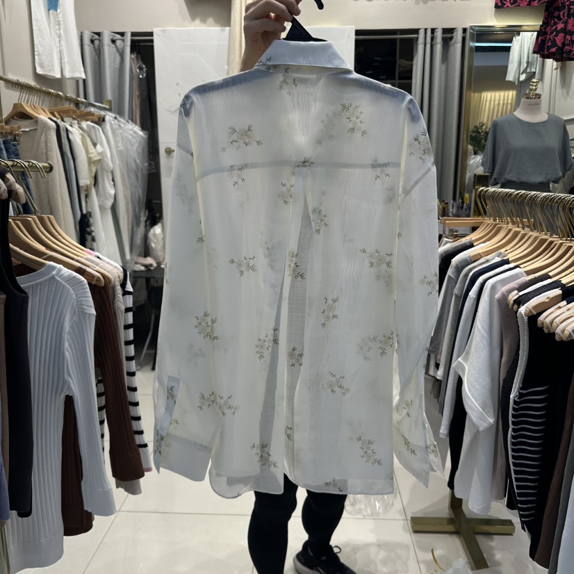 SOO JUNE東大門㊣直郵女士新品時尚熱賣襯衫蕾絲衫天絲透視SOO JUNE襯衫/蕾絲衫