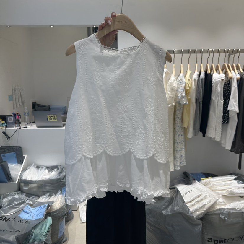 RICH SISTER東大門㊣實拍女裝新品25春夏人氣休閑吊帶背心RICH SISTER吊帶/背心