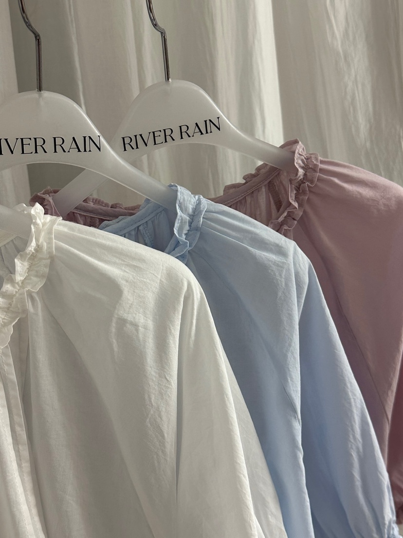RIVER RAIN韓國代購㊣女裝新款休閑推薦時尚熱賣襯衫蕾絲衫RIVER RAIN襯衫/蕾絲衫